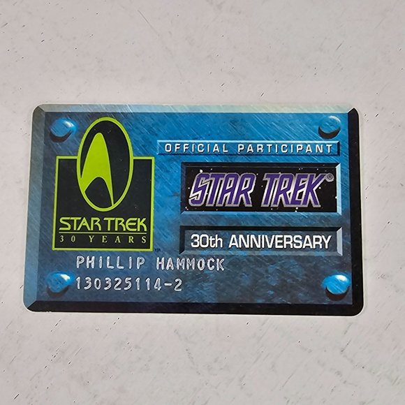 Star Trek Official Participant 30th Anniversary Membership Card 1996 - Picture 1 of 5
